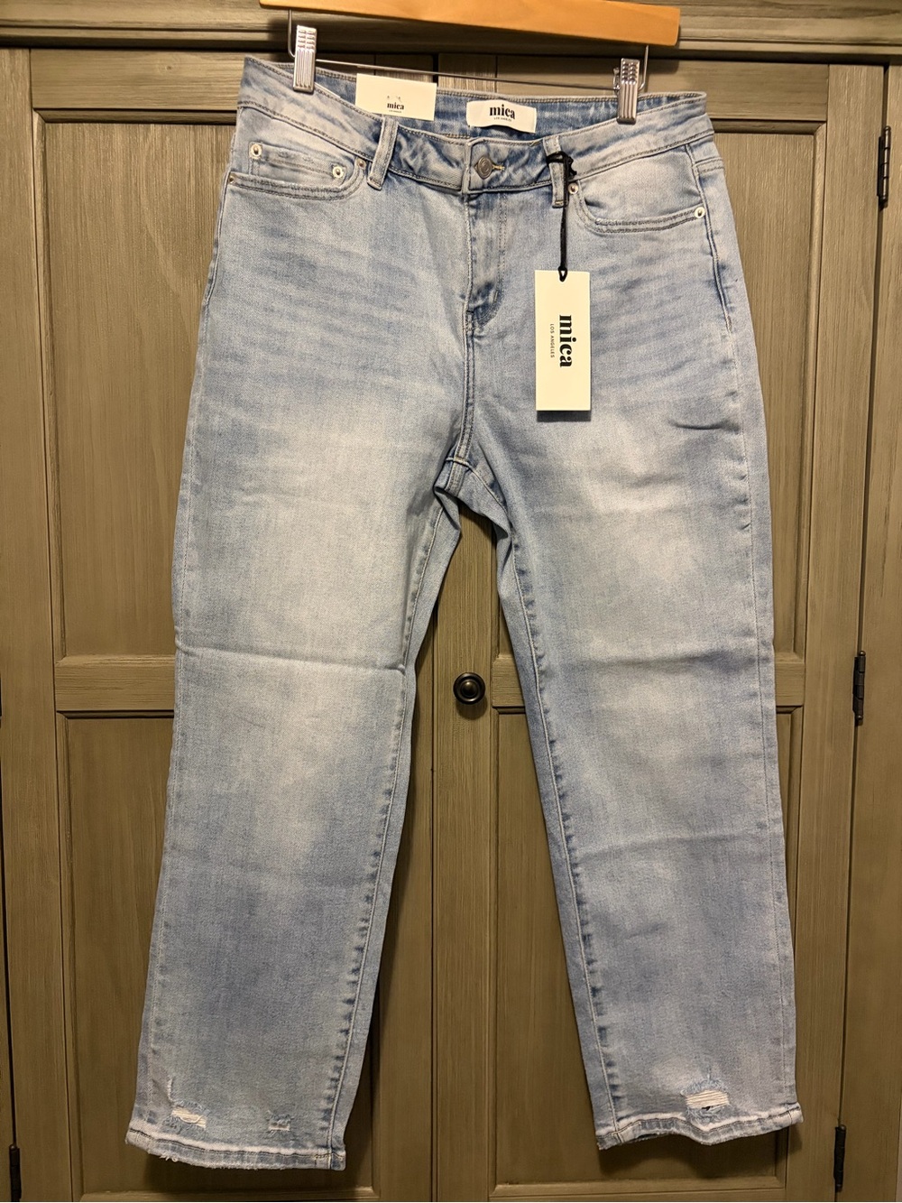 Mica Women's Light Blue Straight-Leg Jeans 30